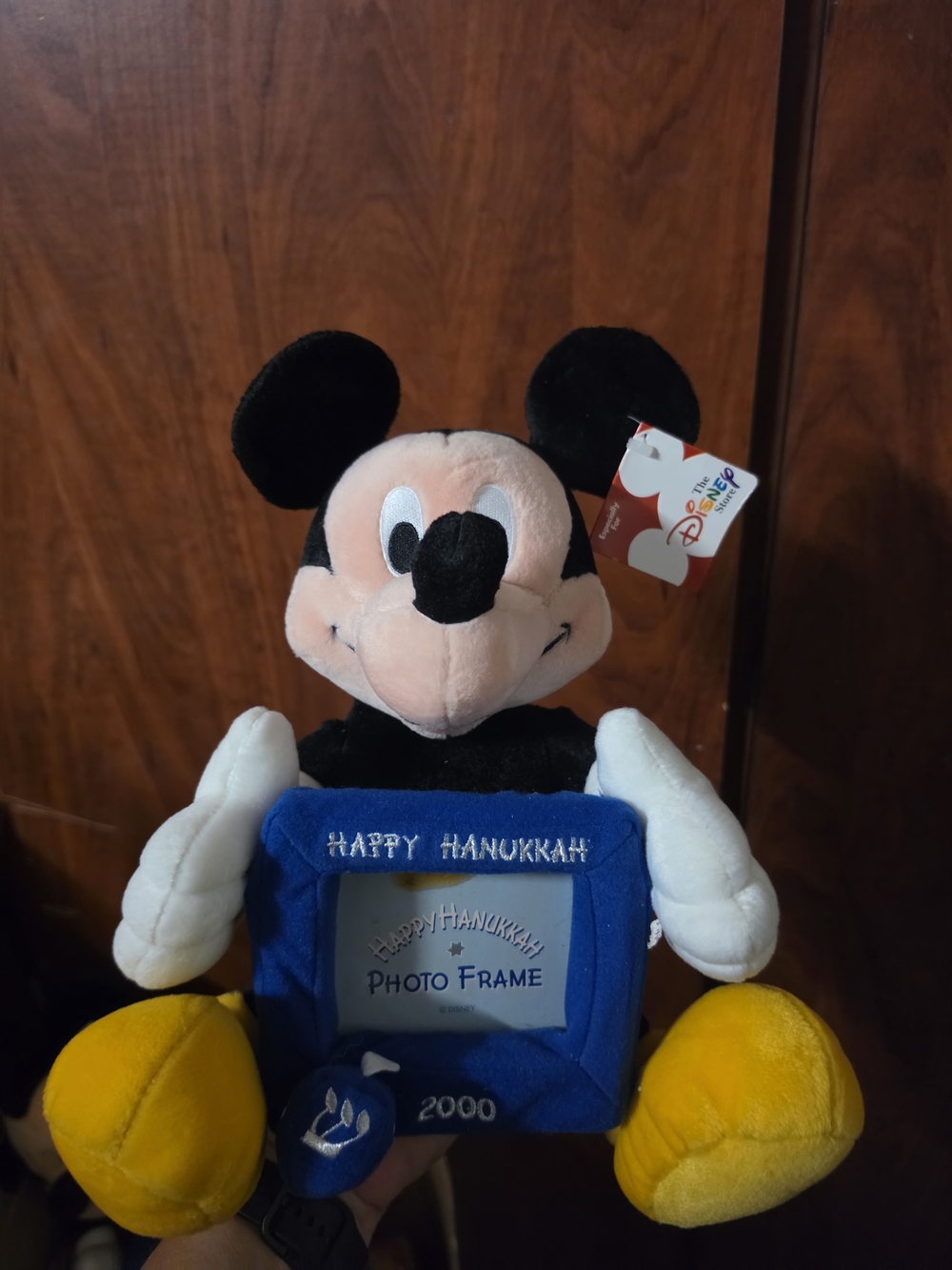 Disney Mickey Mouse Plush with Blue Photo Frame and Yellow Shoes